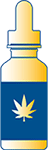 icone d'un flacon d'huile de cannabis médicinal