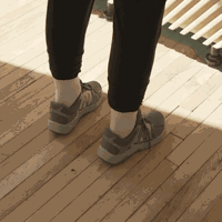 Short clip of a person doing heel raises exercise